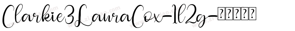 Clarkie3LauraCox-1l2g字体转换