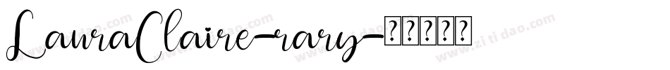 LauraClaire-rary字体转换