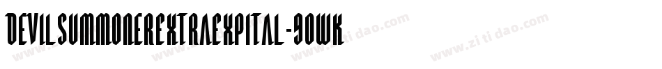 DevilSummonerExtraExpItal-9OWK字体转换