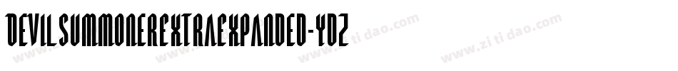 DevilSummonerExtraExpanded-ydZY字体转换