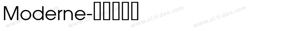 Moderne字体转换
