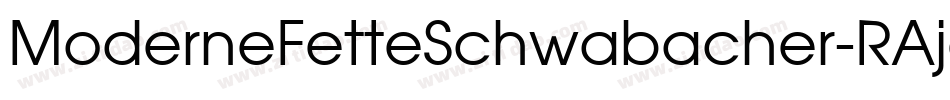 ModerneFetteSchwabacher-RAje字体转换