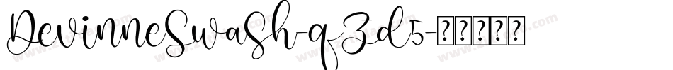 DevinneSwash-qZd5字体转换