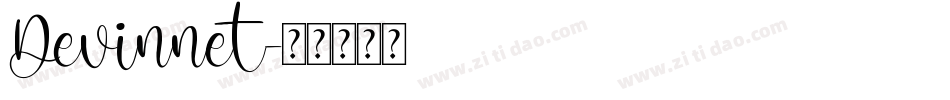 Devinnet字体转换