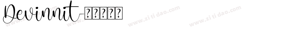 Devinnit字体转换