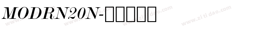 MODRN20N字体转换