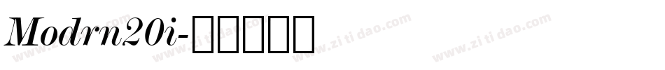 Modrn20i字体转换