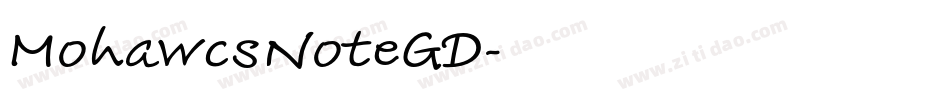 MohawcsNoteGD字体转换
