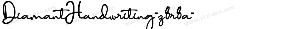 DiamantHandwriting-z8r8a字体转换