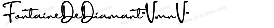 FontaineDeDiamant-VmnV字体转换