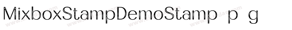 MixboxStampDemoStamp-p7g11字体转换 MixboxStampDemoStamp-p7g11字体转换