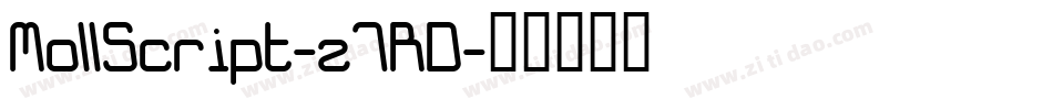 MollScript-z7RD字体转换