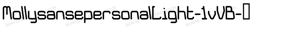 MollysansepersonalLight-1vVB字体转换