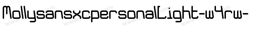 MollysansxcpersonalLight-w4rw字体转换