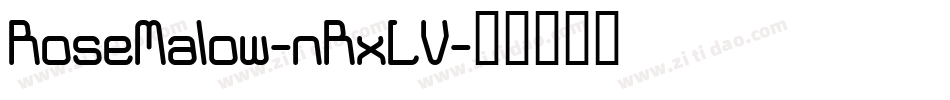 RoseMalow-nRxLV字体转换