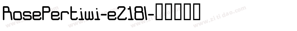 RosePertiwi-eZ18l字体转换