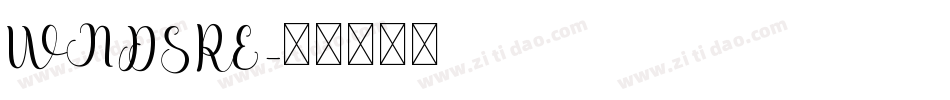 WNDSRE字体转换
