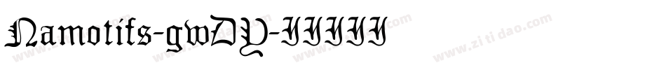Namotifs-gwDY字体转换