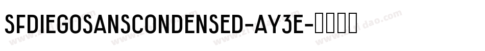 SfDiegoSansCondensed-ay3E字体转换