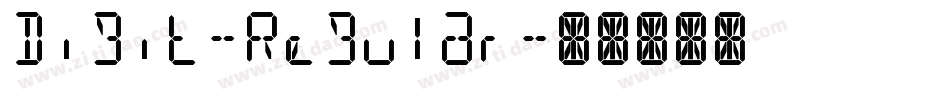 Digit-Regular字体转换