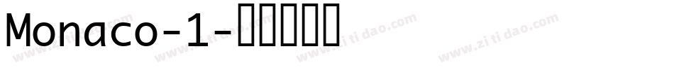 Monaco-1字体转换