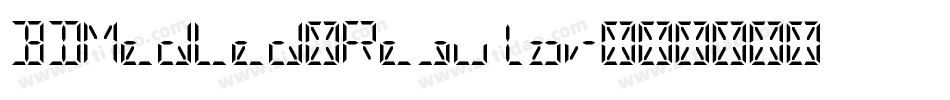 BDMedLed-Regular字体转换