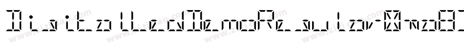 DigitalLedDemoRegular-pa8D字体转换