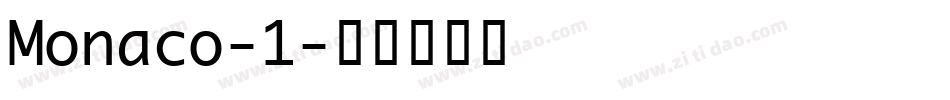 Monaco-1字体转换