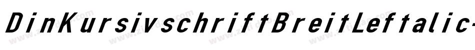 DinKursivschriftBreitLeftalic-Jvpn字体转换