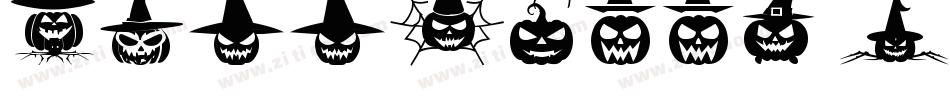 Halloween-Scare-St字体转换