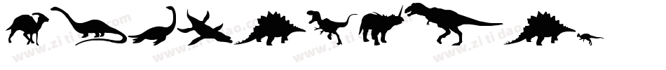 Dinosaurs字体转换