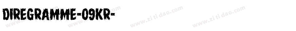 DireGramme-09KR字体转换