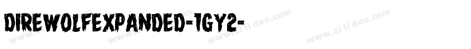 DireWolfExpanded-1gY2字体转换