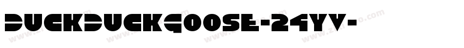 DuckDuckGoose-24yv字体转换