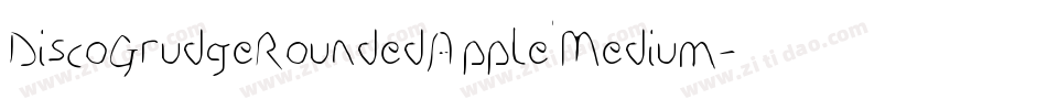 DiscoGrudgeRoundedAppleMedium-eKae字体转换