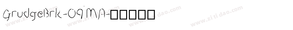 GrudgeBrk-O9MA字体转换