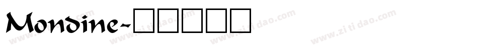 Mondine字体转换