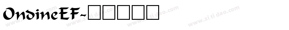 OndineEF字体转换