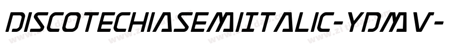 DiscotechiaSemiItalic-YDmv字体转换