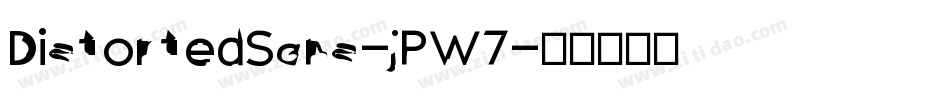 DistortedSans-jPW7字体转换