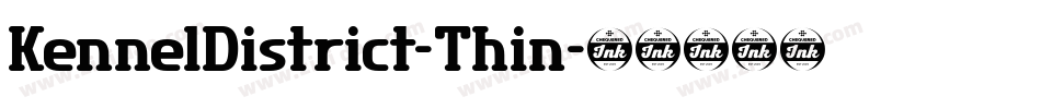 KennelDistrict-Thin字体转换