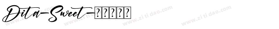 Dita-Sweet字体转换