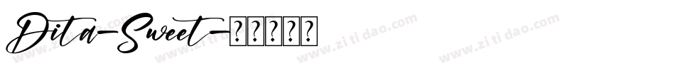 Dita-Sweet字体转换