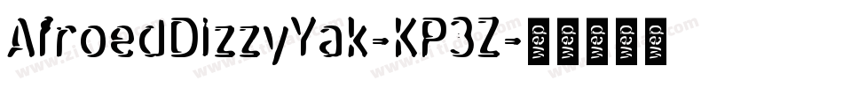 AfroedDizzyYak-KP3Z字体转换