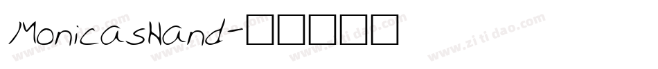 MonicasHand字体转换