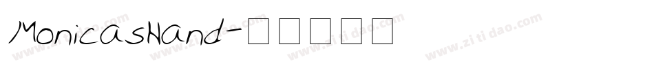 MonicasHand字体转换