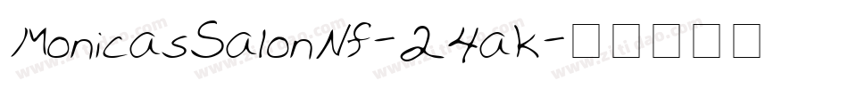 MonicasSalonNf-24aK字体转换