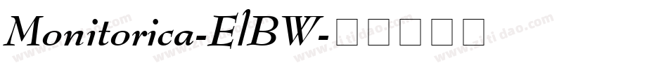 Monitorica-ElBW字体转换