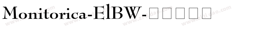 Monitorica-ElBW字体转换
