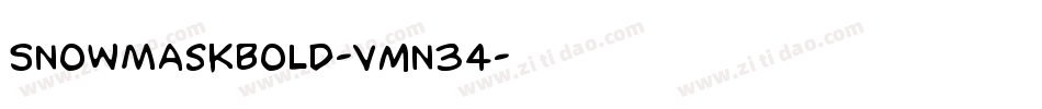 SnowMaskBold-vmn34字体转换